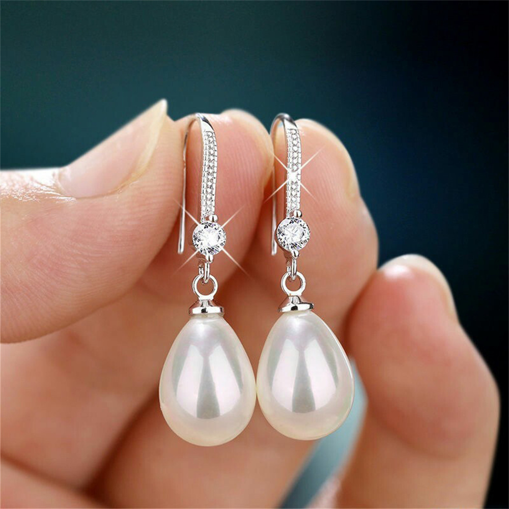 Imitation Pearl Earrings Light - Formal Wear Jewelry For Women reseña y precio