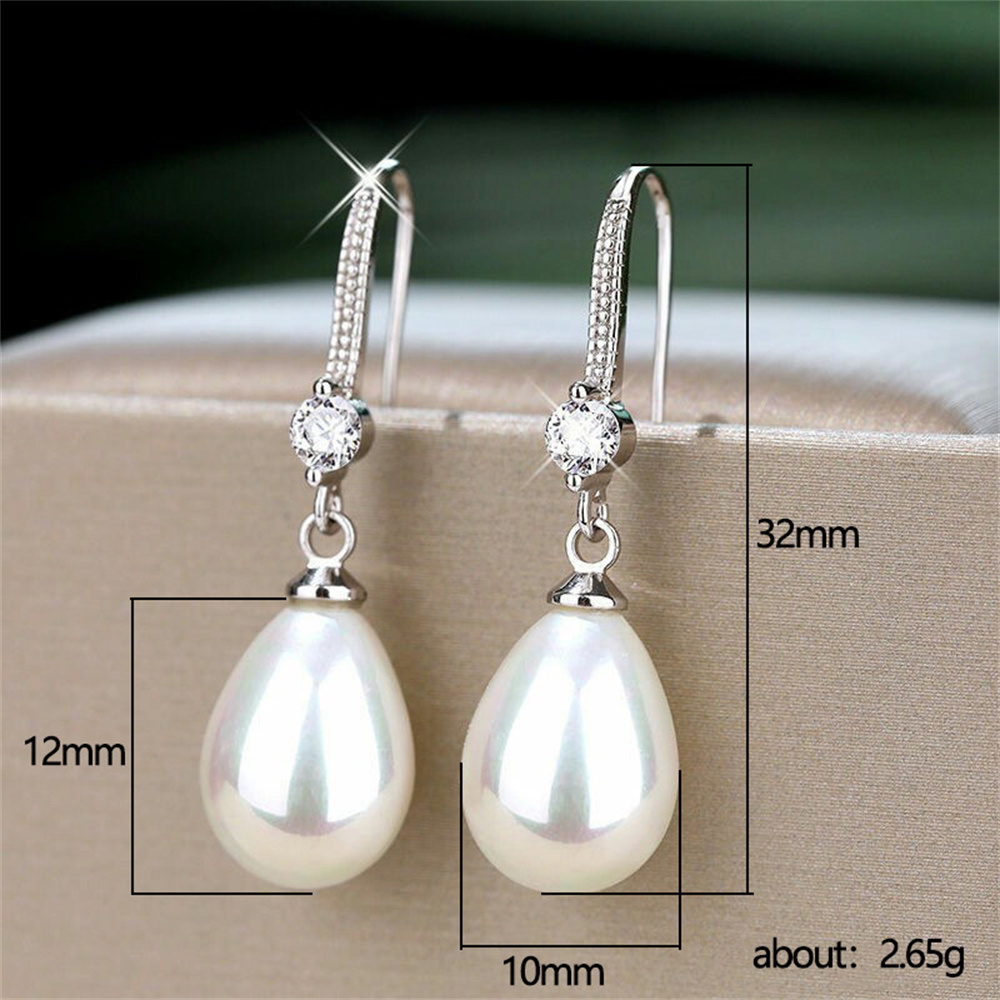 Imitation Pearl Earrings Light - Formal Wear Jewelry For Women reseña y precio