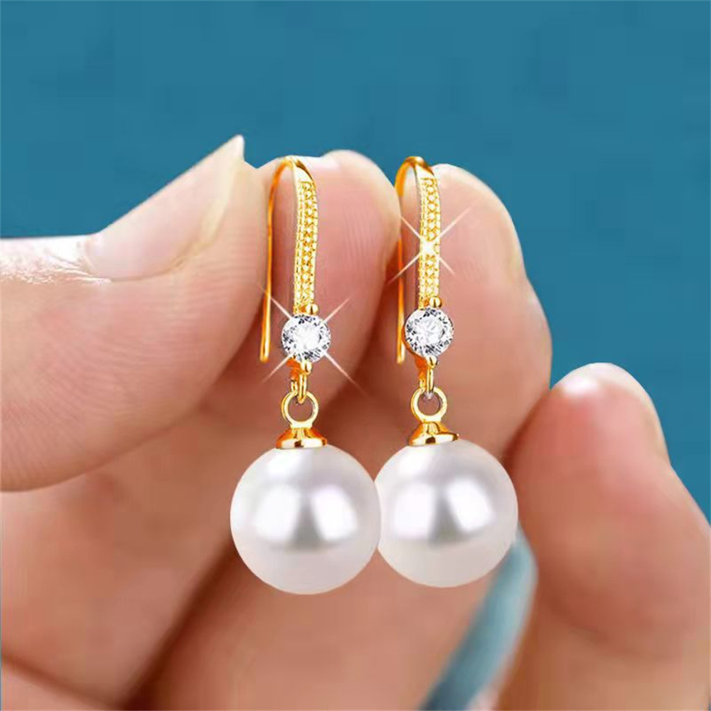 Imitation Pearl Earrings Light - Formal Wear Jewelry For Women reseña y precio