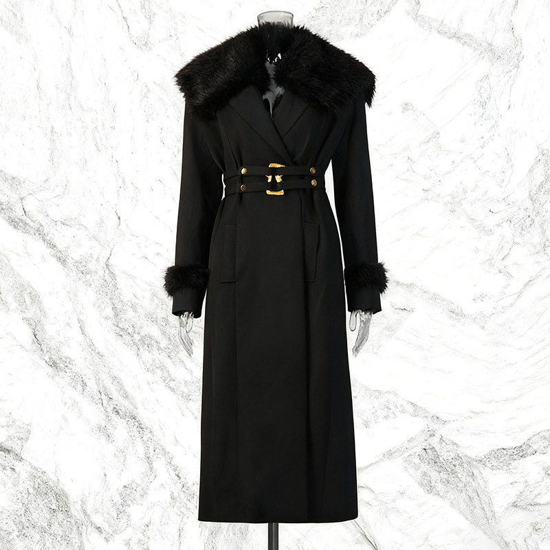 Fur Women Coat Windbreaker Bel - Women'S Formal Wear For A Wedding Guest reseña y precio