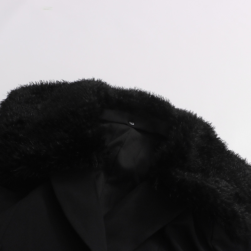 Fur Women Coat Windbreaker Bel - Women'S Formal Wear For A Wedding Guest reseña y precio
